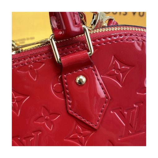 Louis Vuitton Monogram Vernis Leather Alma PM M91611 Red - Image 8
