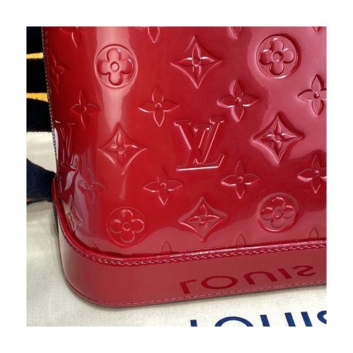 Louis Vuitton Monogram Vernis Leather Alma PM M91611 Red - Image 9