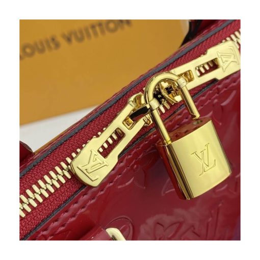 Louis Vuitton Monogram Vernis Leather Alma PM M91611 Red - Image 12