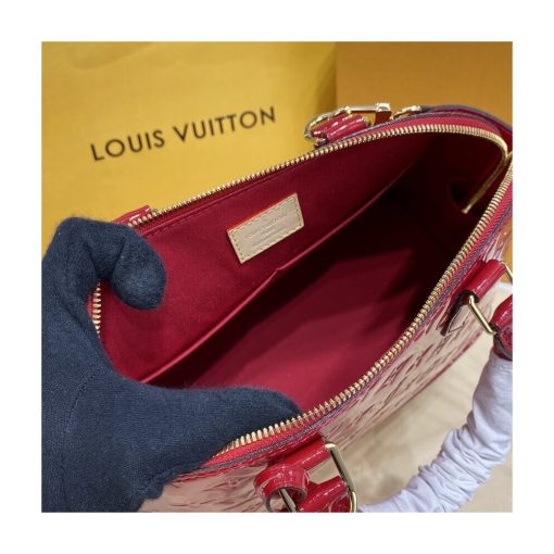 Louis Vuitton Monogram Vernis Leather Alma PM M91611 Red - Image 15