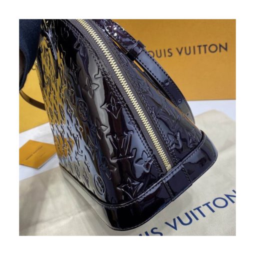 Louis Vuitton Monogram Vernis Leather Alma PM M91611 Burgundy - Image 7