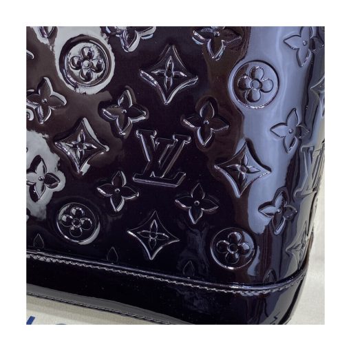 Louis Vuitton Monogram Vernis Leather Alma PM M91611 Burgundy - Image 10