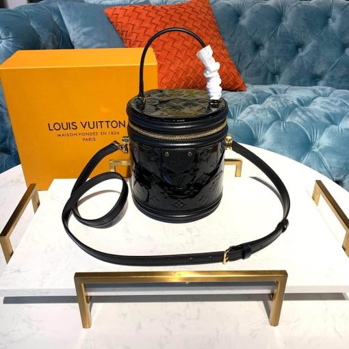 Louis Vuitton Monogram Vernis Leather Cannes M53997 M53998 Black - Image 3