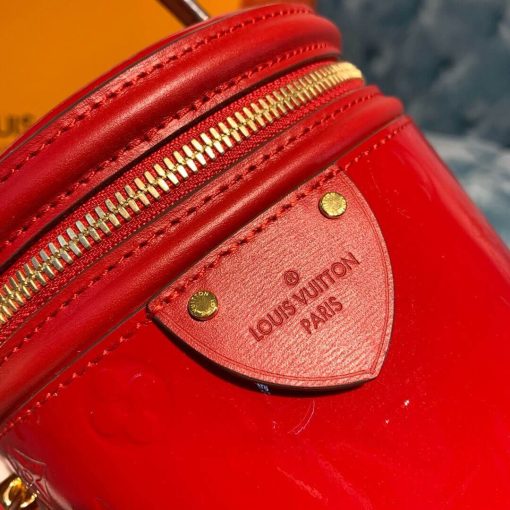 Louis Vuitton Monogram Vernis Leather Cannes M53997 M53998 Red - Image 5