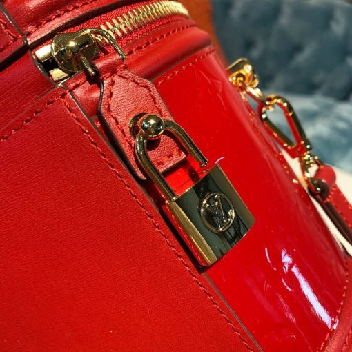 Louis Vuitton Monogram Vernis Leather Cannes M53997 M53998 Red - Image 6