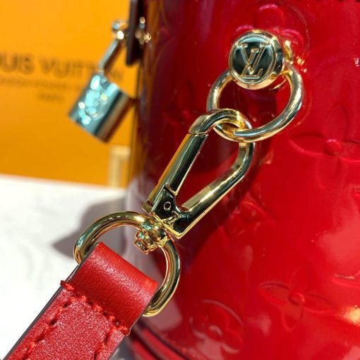 Louis Vuitton Monogram Vernis Leather Cannes M53997 M53998 Red - Image 7