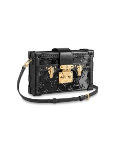 Louis Vuitton Monogram Vernis Petite Malle M54180 M54181 Black