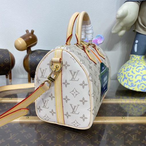 Louis Vuitton Monopaname Canvas Speedy Bandouliere 25 M46749 - Image 7