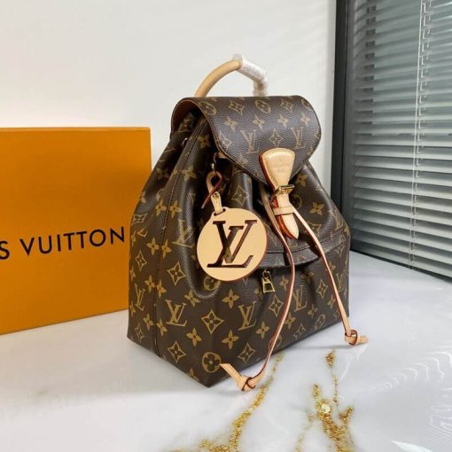 Louis Vuitton Montsouris PM Backpack M45501 M45515 Brown - Image 6