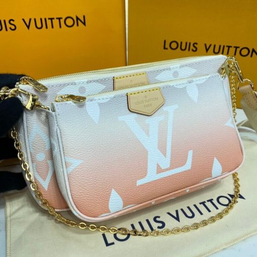 Louis Vuitton Multi Pochette Accessoires M57633 M57634 Pink - Image 9