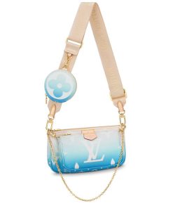 Louis Vuitton Multi Pochette Accessoires M57633 M57634 Blue