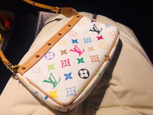 Louis Vuitton Multicolor Pochette Accessoires Pouch M92649 White - Image 3