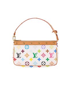 Louis Vuitton Multicolor Pochette Accessoires Pouch M92649 White