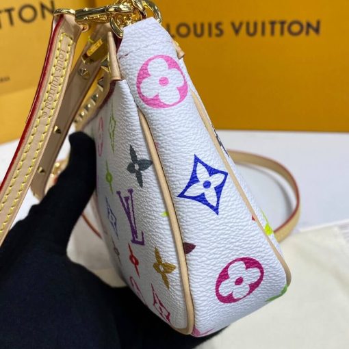 Louis Vuitton Multicolor Pochette Accessoires Pouch M92649 White - Image 9