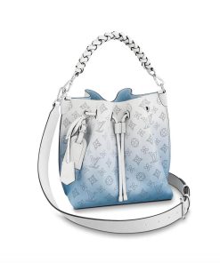 Louis Vuitton Muria Bag Gradient Blue Mahina Leather M57853