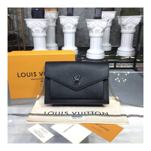 Louis Vuitton Mylockme Chain Pochette M63471 M63980 Black - Image 3