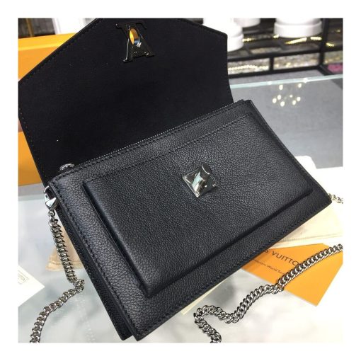 Louis Vuitton Mylockme Chain Pochette M63471 M63980 Black - Image 8