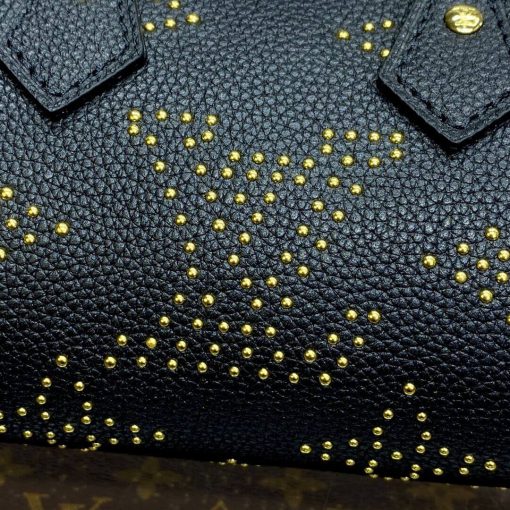 Louis Vuitton Nano Speedy M46745 Black Monogram Empreinte With Studs - Image 9