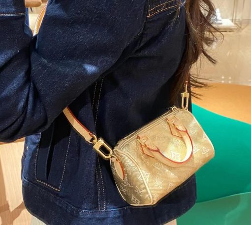 Louis Vuitton Nano Speedy M82242 Gold - Image 3