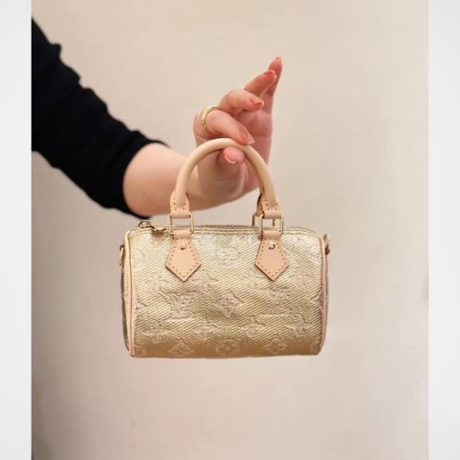 Louis Vuitton Nano Speedy M82242 Gold - Image 4