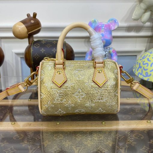 Louis Vuitton Nano Speedy M82242 Gold - Image 6