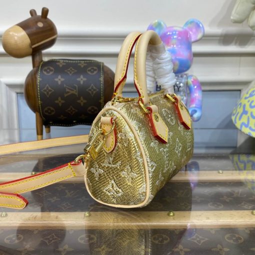 Louis Vuitton Nano Speedy M82242 Gold - Image 8
