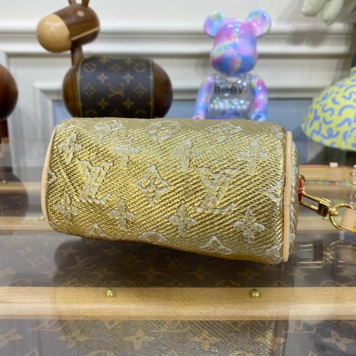 Louis Vuitton Nano Speedy M82242 Gold - Image 9