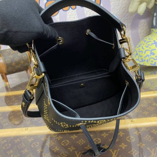 Louis Vuitton Neonoe BB M46734 Black Monogram Empreinte With Studs - Image 14