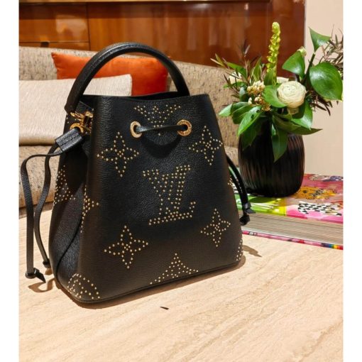 Louis Vuitton Neonoe BB M46734 Black Monogram Empreinte With Studs - Image 5