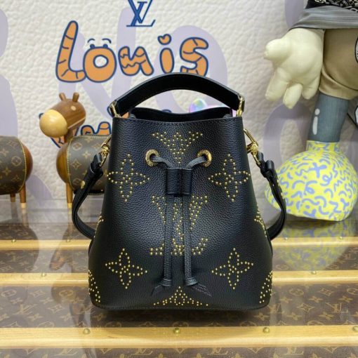Louis Vuitton Neonoe BB M46734 Black Monogram Empreinte With Studs - Image 6