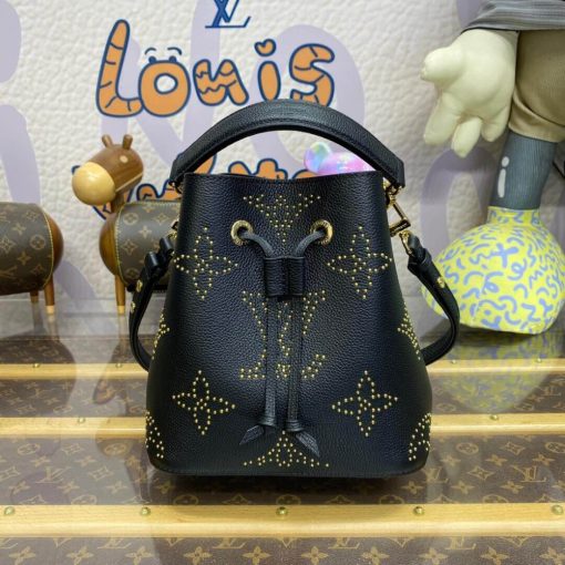Louis Vuitton Neonoe BB M46734 Black Monogram Empreinte With Studs - Image 7