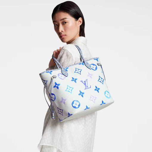 Louis Vuitton Neverfull MM M22978 M22979 M22980 Blue - Image 2