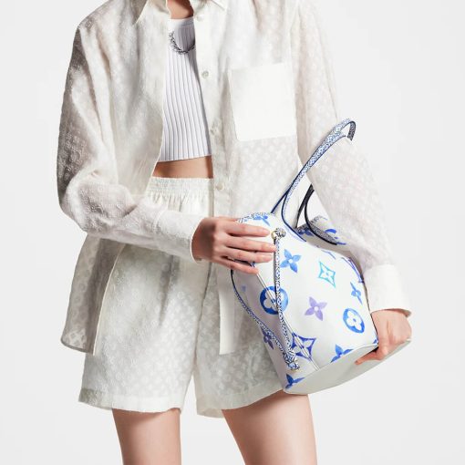 Louis Vuitton Neverfull MM M22978 M22979 M22980 Blue - Image 3
