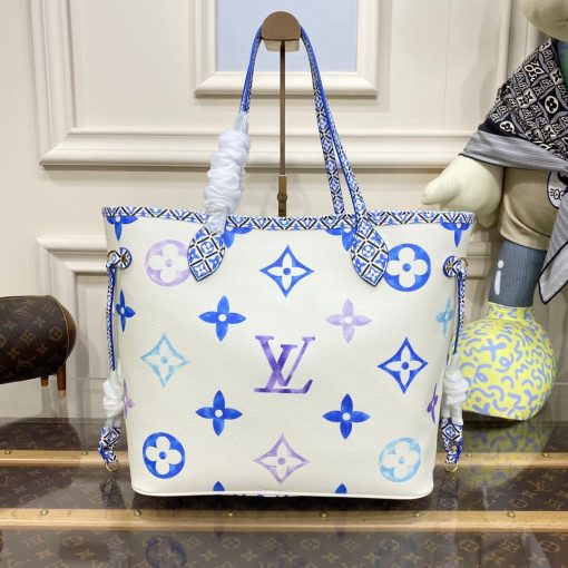 Louis Vuitton Neverfull MM M22978 M22979 M22980 Blue - Image 5