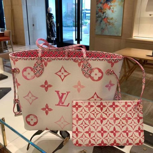 Louis Vuitton Neverfull MM M22978 M22979 M22980 Pink - Image 3