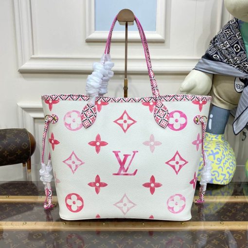Louis Vuitton Neverfull MM M22978 M22979 M22980 Pink - Image 5