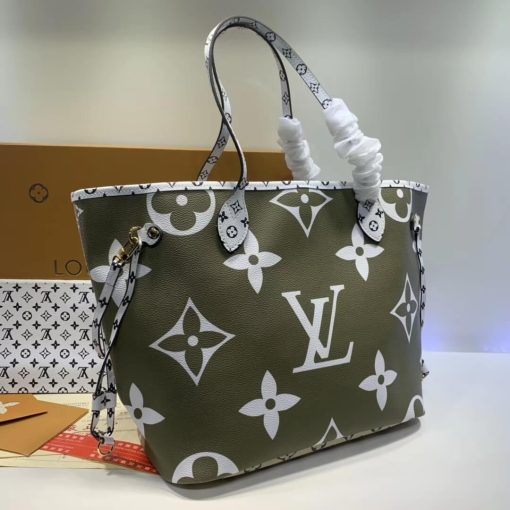 Louis Vuitton Neverfull MM M44567 M44568 M44588 Green - Image 5