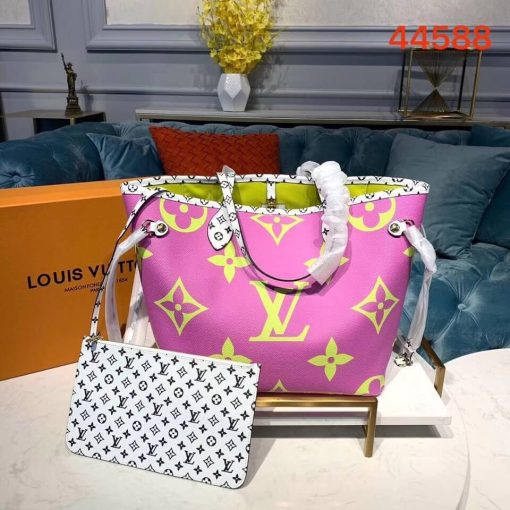 Louis Vuitton Neverfull MM M44567 M44568 M44588 Pink - Image 2