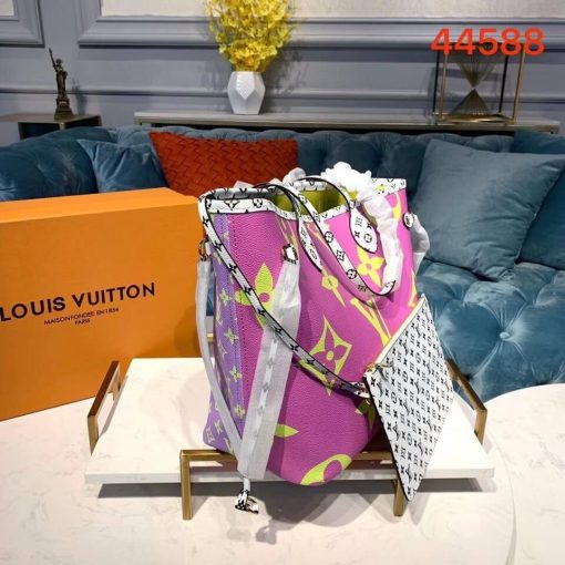 Louis Vuitton Neverfull MM M44567 M44568 M44588 Pink - Image 3