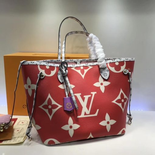 Louis Vuitton Neverfull MM M44567 M44568 M44588 Red - Image 7