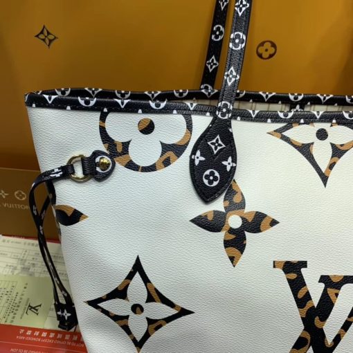 Louis Vuitton Neverfull MM M44676 M44716 White - Image 3