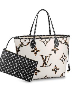 Louis Vuitton Neverfull MM M44676 M44716 White