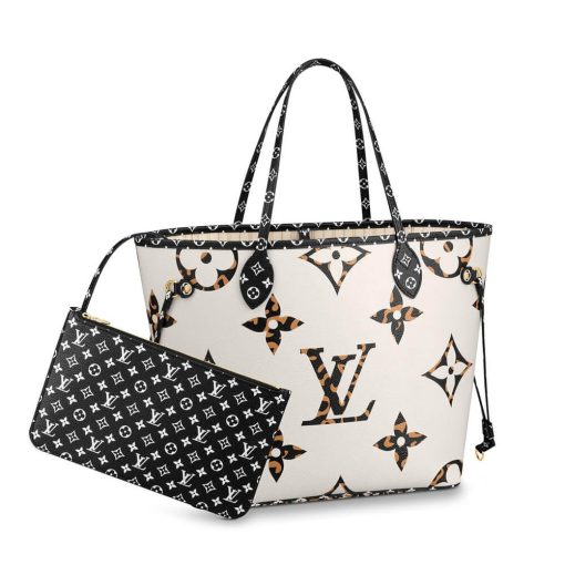 Louis Vuitton Neverfull MM M44676 M44716 White