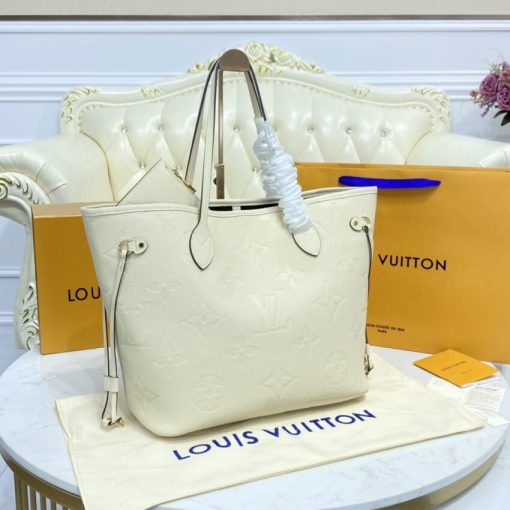 Louis Vuitton Neverfull MM M45684 M45685 M45686 Cream - Image 4