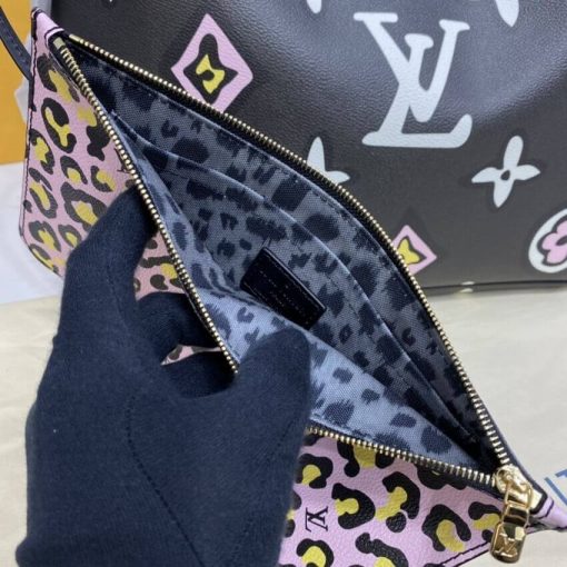 Louis Vuitton Neverfull MM M45818 M45819 Black - Image 11