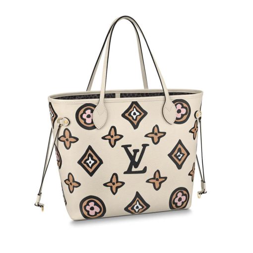 Louis Vuitton Neverfull MM M45818 M45819 Cream