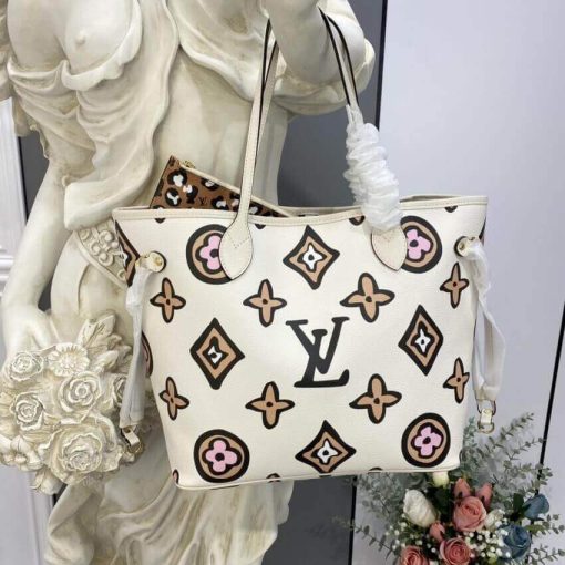 Louis Vuitton Neverfull MM M45818 M45819 Cream - Image 2