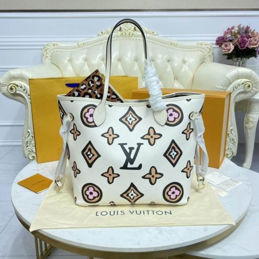 Louis Vuitton Neverfull MM M45818 M45819 Cream - Image 3