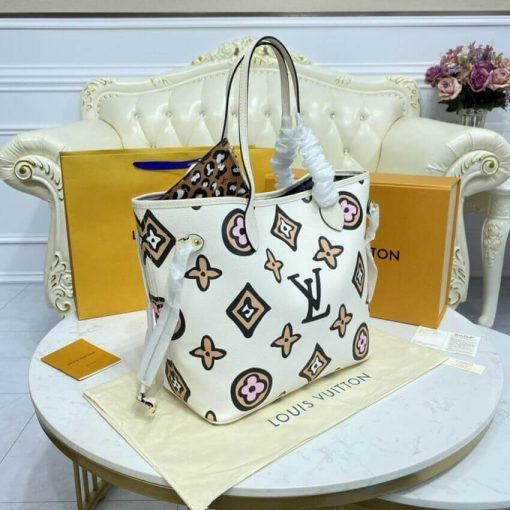 Louis Vuitton Neverfull MM M45818 M45819 Cream - Image 5