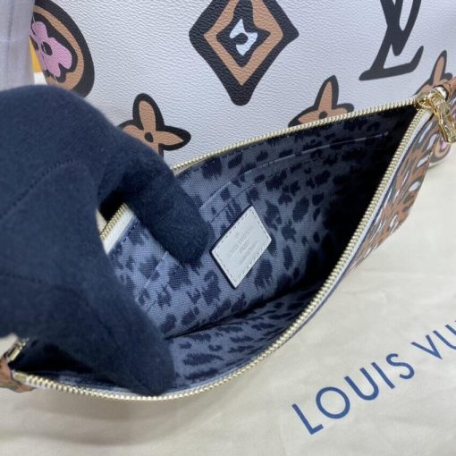 Louis Vuitton Neverfull MM M45818 M45819 Cream - Image 11